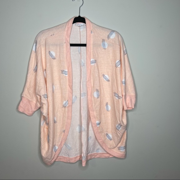 LulaRoe Tracy Cocoon peach dolman sleeve open cardigan sweater sz s - Picture 6 of 9